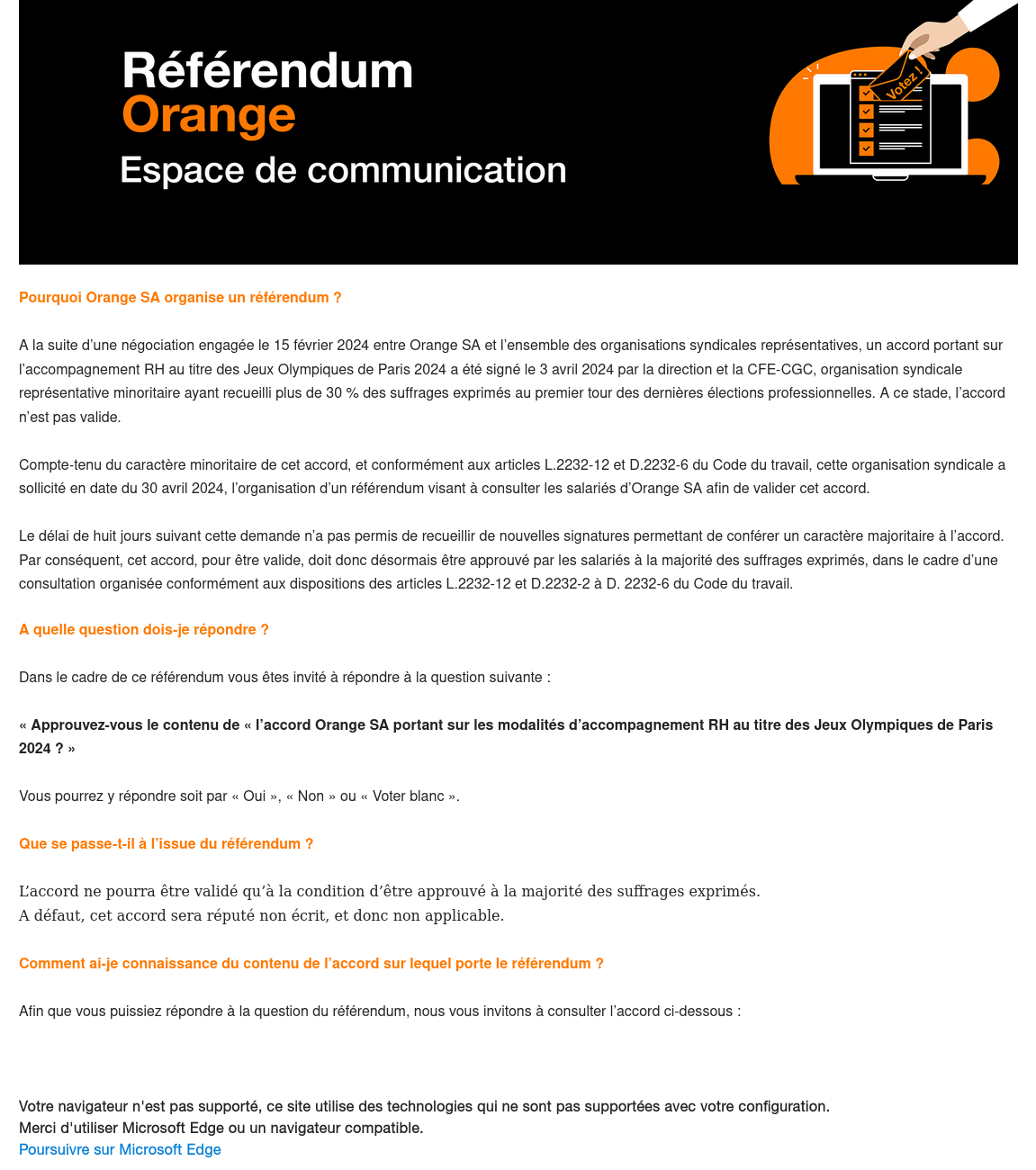 texte de l’accord inaccessible